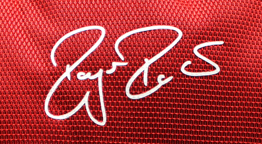 Firma del deportista Roger Federer