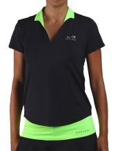 POLO ENDLESS ONYX SLEEVES NEGRO VERDE MUJER