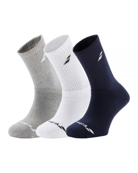 CALCETINES BABOLAT 3 PAIRS PACK GRIS CHIN 5US17371 249