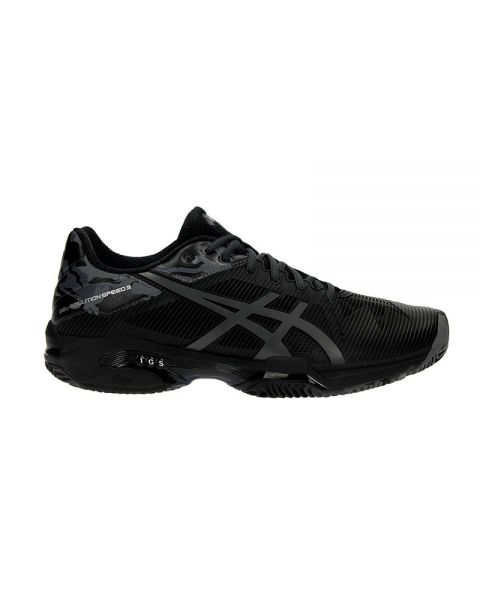 ASICS GEL SOLUTION SPEED 3 CLAY LE NEGRO E804N 9095