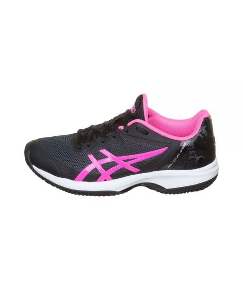 ASICS GEL COURT SPEED CLAY MUJER NEGRO ROSA E851N 9020