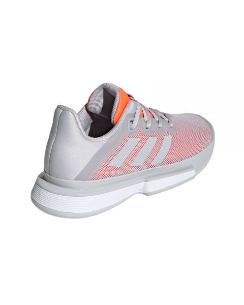 ADIDAS SOLEMATCH BOUNCE CLAY MUJER GRIS NARANJA EF4461