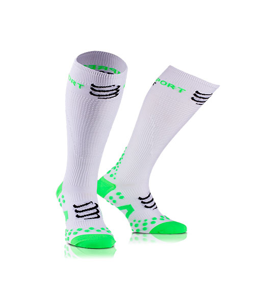 CALCETINES COMPRESSPORT RACKET FULL RECOVERY WHITE